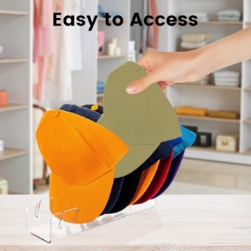 RAILONCH Hat Stand Organizer, 2Pack Clear Acrylic Holder