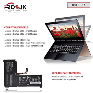 RDSJ 0813007 Laptop Battery for Lenovo IdeaPad Models