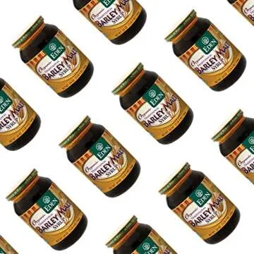 Eden Traditional Organic Barley Malt Syrup, Non-GMO, USA grown and made, Non-Dyastatic, 20 oz Glass Jar (3-Pack)