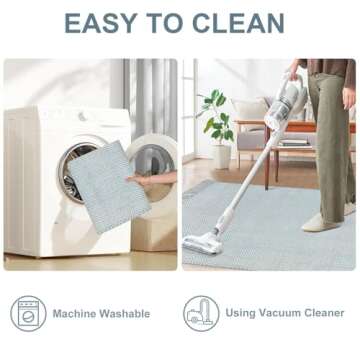 Ojia Washable Entryway Rug - Hand-Woven Cotton Comfort