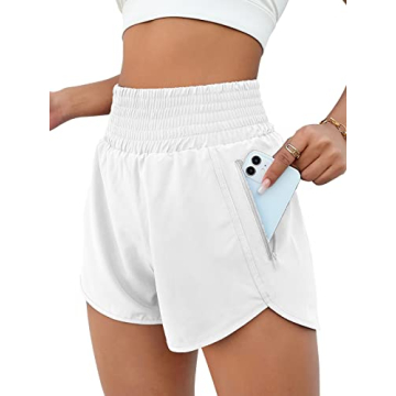 BMJL Women's High Waisted Running Shorts with Pocket