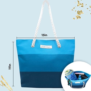 PortoVino Tote Beach Bag for Wine Lovers Stylish Design