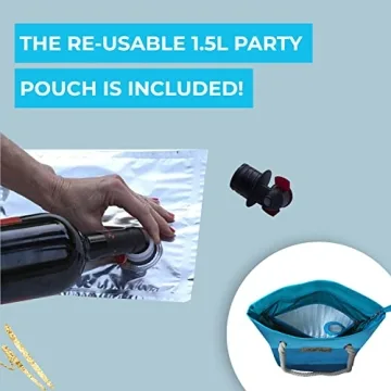 PortoVino Tote Beach Bag for Wine Lovers Stylish Design