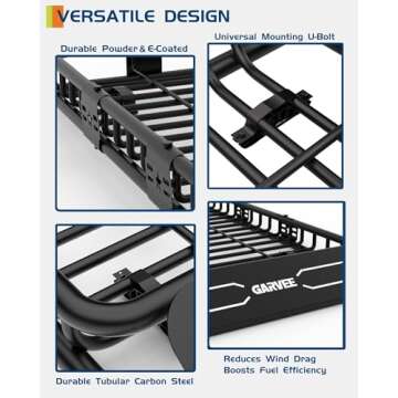 GarveeLife Heavy Duty Roof Rack Carrier for SUVs and Trucks