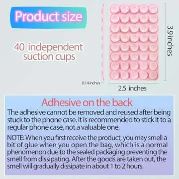 Yojaro Silicone Suction Phone Case Mount, Non Slip Suction Cup Phone Mount, Phone Accessories Holder for Selfies and Videos, Silicon Adhesive Phone Stand Sticky for Cell Phone Light Pink