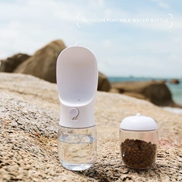 Portable Avelora Dog Water Bottle for Pet Hydration and Snacks