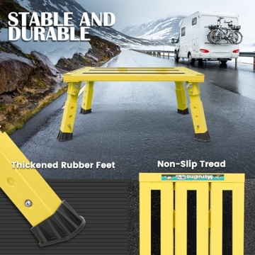Marudina Adjustable RV Steps for Safe Access and Portability