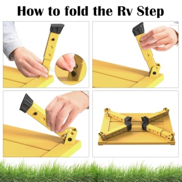 Marudina Adjustable RV Steps for Safe Access and Portability