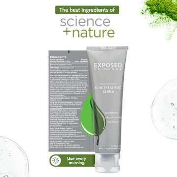 Exposed Skin Care Acne Treatment Serum Step 3 – Quickly Reduces Pimple Size and Redness - 12 Hour ...