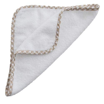 Channing & Yates Organic Baby Washcloth Set Premium Boutique- (6 Pack Wash Cloth) - Softest Face Towels or Washcloths for Eczema - Child or Adult Essentials for Bath (Beige/White)