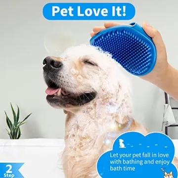 Comotech Dog Bath Brush Set for Easy Pet Grooming 3PCS