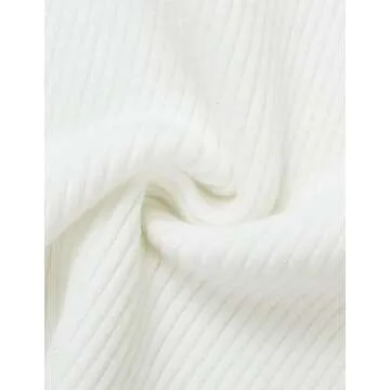 ZESICA Women's Short Sleeve Crewneck T Shirt 2025 Summer Ribbed Knit Slim Fit Basic Solid Color Tee Tops,White,Small