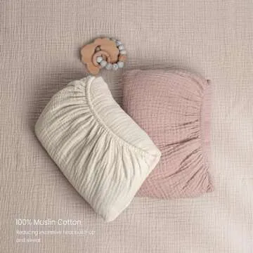 Lulu Moon Muslin Crib Sheets - Soft & Stylish for Babies