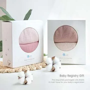 Lulu Moon Muslin Crib Sheets - Soft & Stylish for Babies