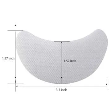 Yaomiao 200 Pieces Eyeshadow Shield Gel Pad Patches Eyeshadow Stencils for Prevent Eyelash Extensions, Tinting and Lip Makeup Residue