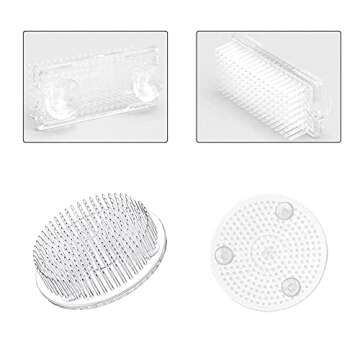 Thicken Clear Flower Frog Plastic Kenzan Floral Frog Ikebana Flower Arrangement Pin Frog Holder for Glass Plastic Ceramic Vase