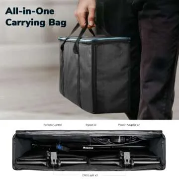 Dazzne D50 LED Lighting Kit for Video Creators