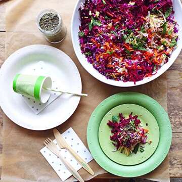 Susty Party SPNPCTGRY Napkins, Pack of 200, silver, grey, white