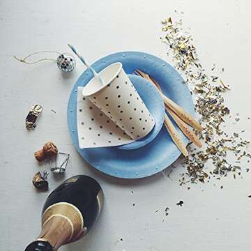 Susty Party SPNPCTGRY Napkins, Pack of 200, silver, grey, white