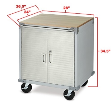 Seville Classics UltraHD Storage Cabinet with Wheels