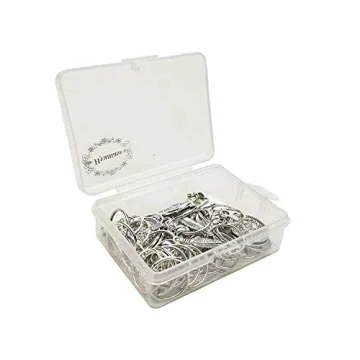 Hyamass 40pcs Antique Silver Hair Braid Charms