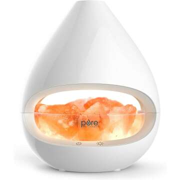 Pure Enrichment PureGlow Crystal Salt Lamp & Diffuser