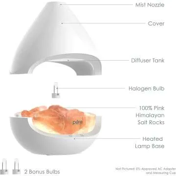 Pure Enrichment PureGlow Crystal Salt Lamp & Diffuser