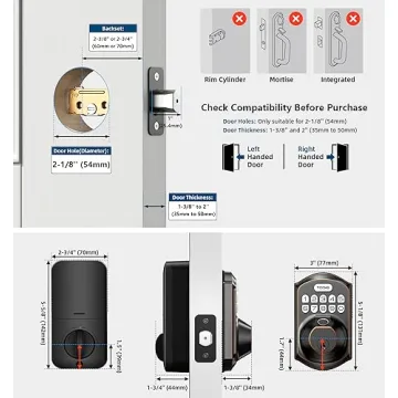 Smart Fingerprint Door Lock - TEEHO TE002