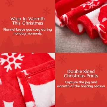 Joiedomi Christmas Throw Blanket for Cozy Holiday Comfort