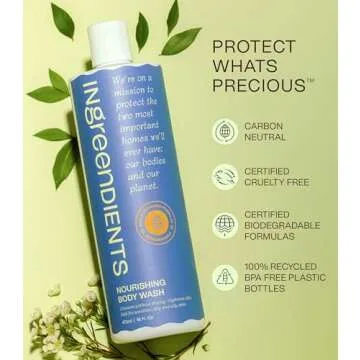 Natural Vegan Body Wash - Clean Ingredients for All Skin Types