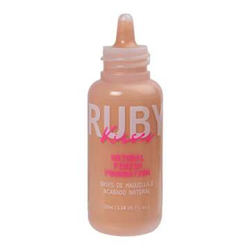 Ruby Kisses Liquid Foundation Medium Coverage, Lightweight, Natural Finish, Face Makeup for All Skin...