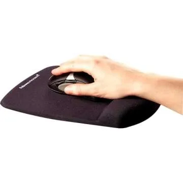 Fellowes PlushTouch Wrist Rest Mouse Pad for Comfort