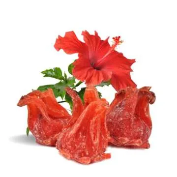 Dried Candied Hibiscus Flower by Its Delish, 1.1 lb Bulk Bag | Edible Flowers for Cocktail Garnish Dehydrated Fruit | Vegan & Kosher