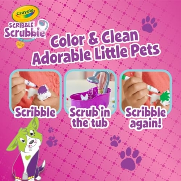 Crayola Scribble Scrubbie Pets Tub Set for Creative Kids