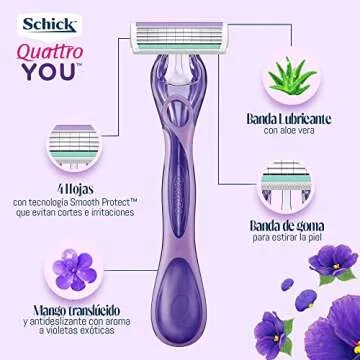 Shop Schick Quattro Women's Disposable Razors - 4 Count