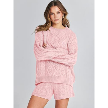 Cozy ANRABESS Women's Fall Loungewear Set in Purple