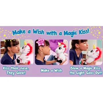 Magical Wish Me Pets - Light Up Plush Unicorn for Kids