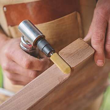 Kutzall Extreme Ball Nose Rotary Burr 1⁄4" Shaft, Very Coarse - Woodworking Attachment for Bosch, DeWalt, Milwaukee. Abrasive Tungsten Carbide 3⁄4"(19mm) Dia. X 1-1⁄8"(28.5mm) Length, BNX-34C