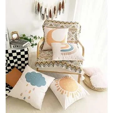 Boho Kids Throw Pillow Covers - Home & Classroom Decor