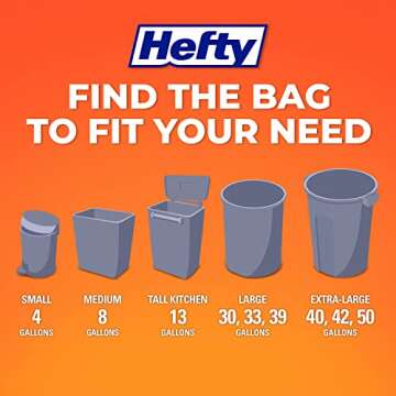 Hefty Small Trash Bags with Fabuloso Scent - 52 Count