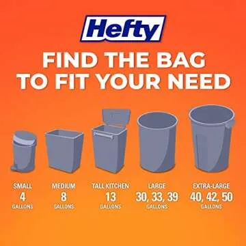 Hefty Small Trash Bags with Fabuloso Scent - 52 Count