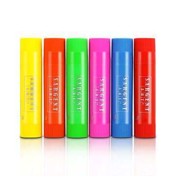 Sargent Art , Tempera Paint Sticks, 12 Colors with Case, Multi, 0.35 Ounce (Pack of 12)