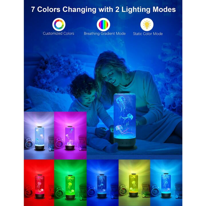 Color Changing Jellyfish Lava Lamp - 2.5L Mood Light
