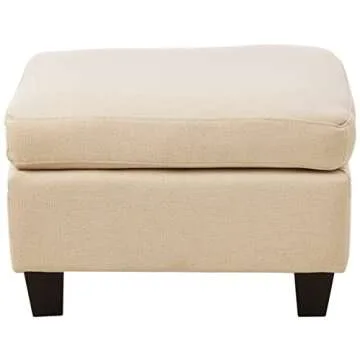 Christopher Knight Home Rosella Fabric Ottoman, Linen