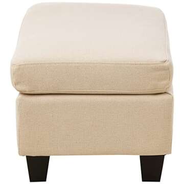 Christopher Knight Home Rosella Fabric Ottoman, Linen
