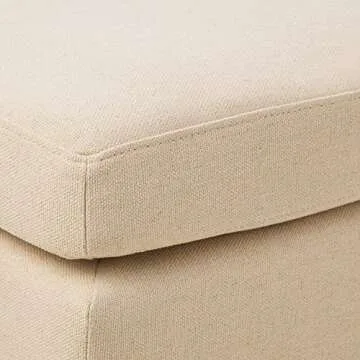 Christopher Knight Home Rosella Fabric Ottoman, Linen