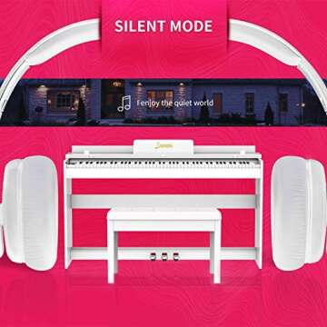 LAGRIMA Digital Piano with Bench for Everyone