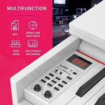 LAGRIMA Digital Piano with Bench for Everyone