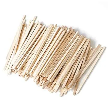 Daddy chef Coffee Stirrers Sticks, Natural Birch Wood 1000 Count, 7.7", BPA Free Eco-Friendly Beverage Stirrers (7.7Inches / 1000PC)