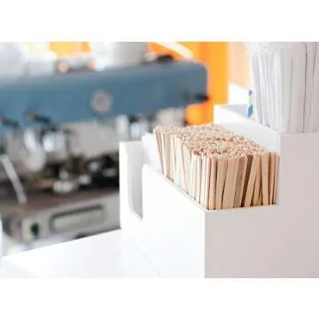 Daddy chef Coffee Stirrers Sticks, Natural Birch Wood 1000 Count, 7.7", BPA Free Eco-Friendly Beverage Stirrers (7.7Inches / 1000PC)